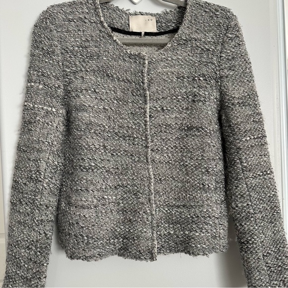 IRO Sweaters - IRO Boucle Tweed Sweater Jacket Size 3 (Large)